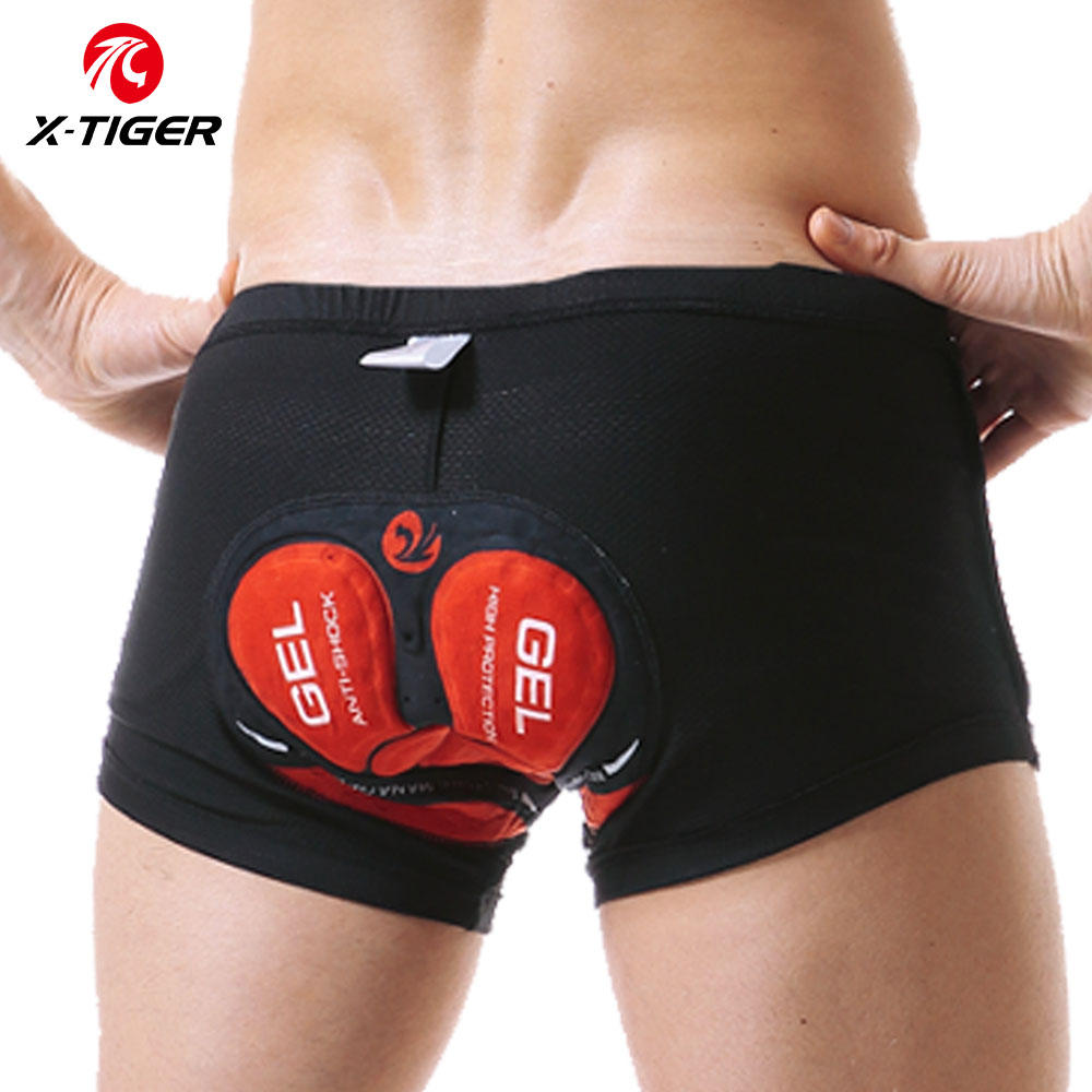 Padded Cycling Shorts 5D Gel - X-Tiger Cycling Shorts Ademend Mesh Schokbestendig