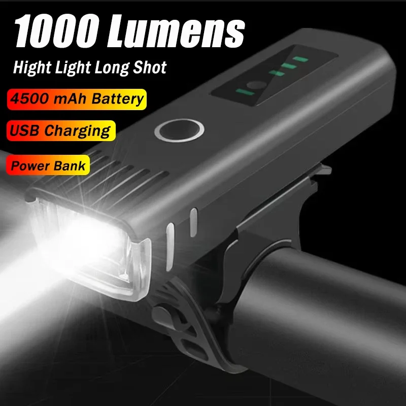 Rechargeable Bicycle Headlight 1000 Lumen - 1000 Lumen Fietsvoorlicht Heldere Fiets LED