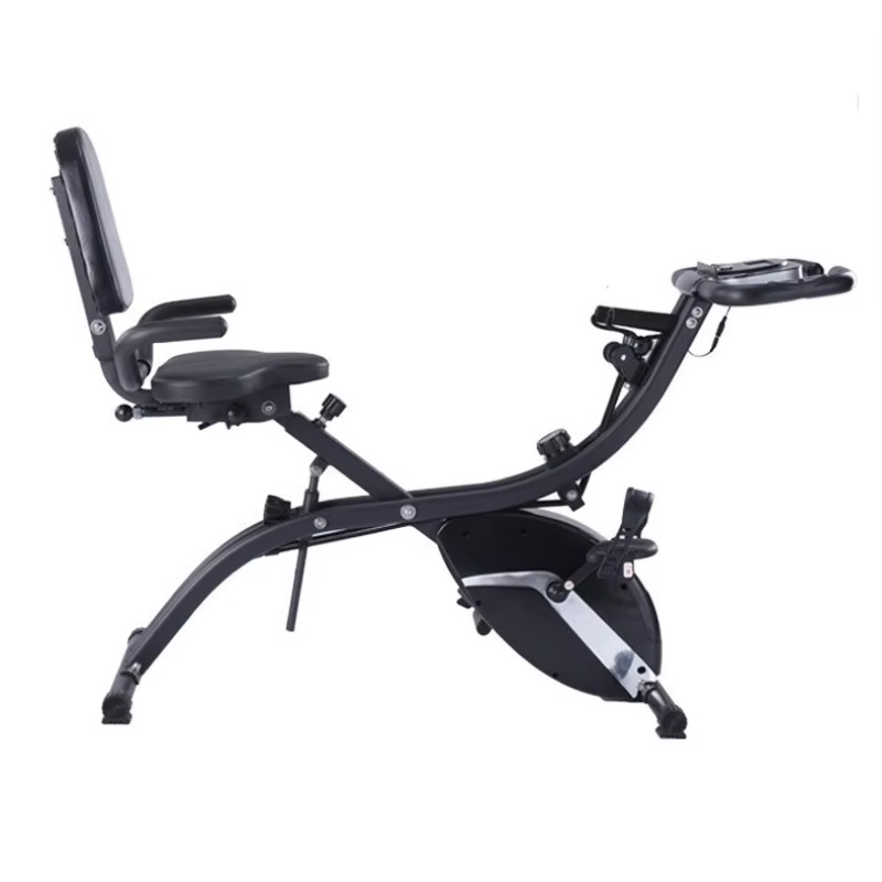 Exercise Bike Magnetic Resistance - Homefitness opvouwbare fitnessfiets met LCD display,