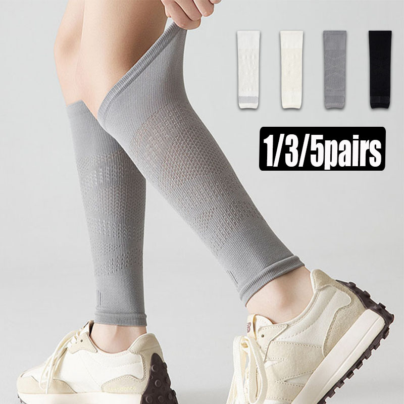 Hiking - 1/3/5 paar kuitcompressiemouwen voor dames, ademend,
