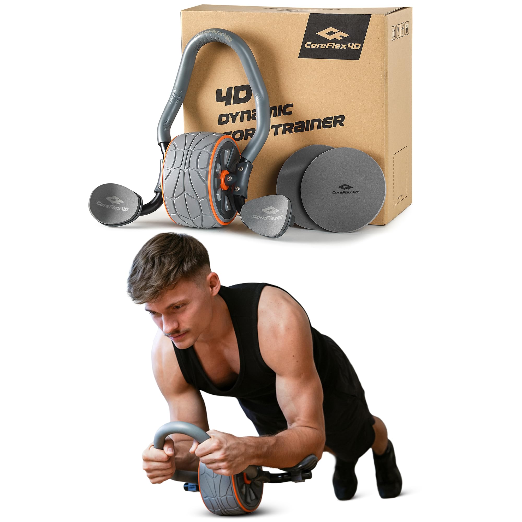 CoreFlex4D Ab Roller Wheel met - Ab Roller Wheel With Elbow Support recensie en prijs