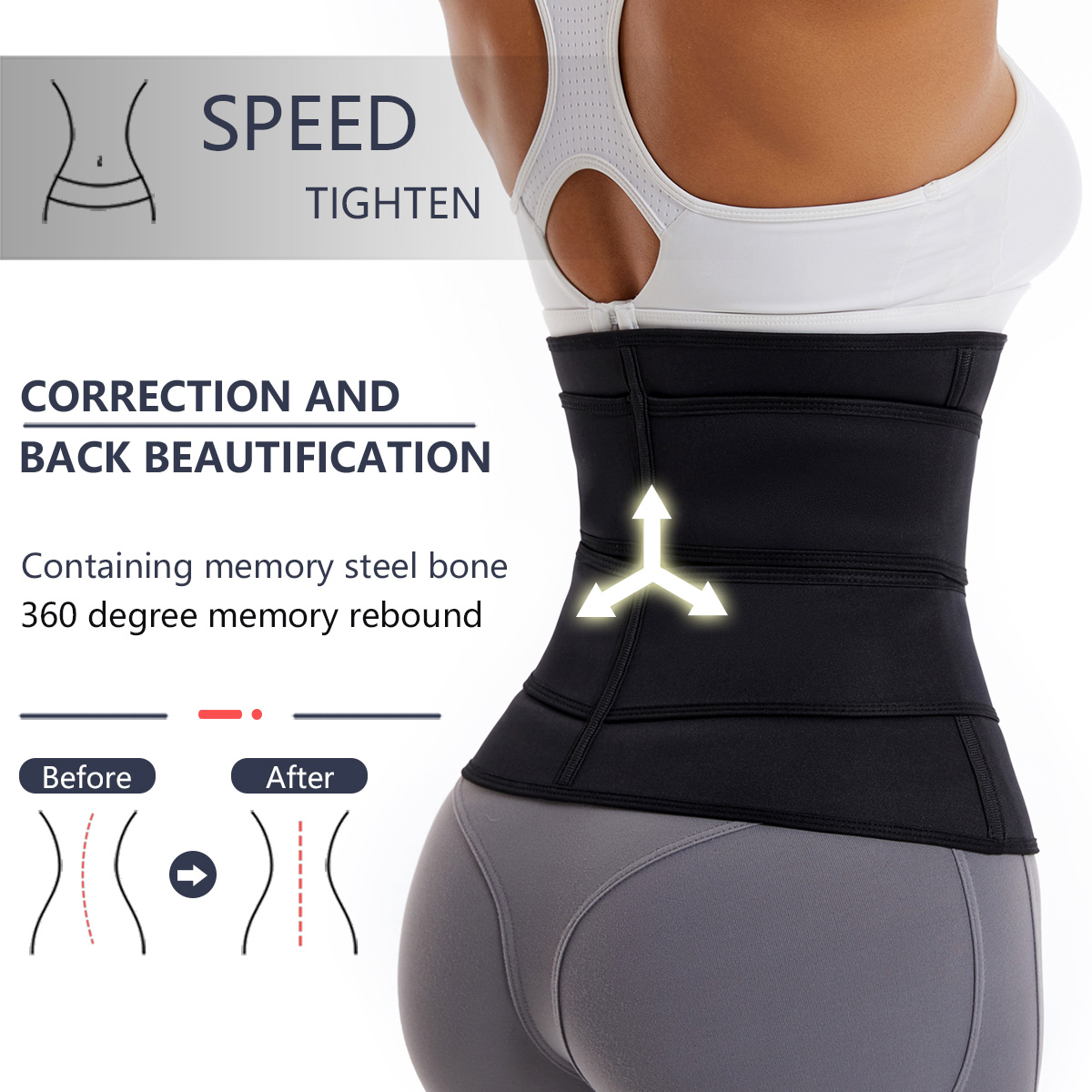 Dames tailletrainer riem met d - Sweat Waist Trainer Belt Neoprene recensie en prijs
