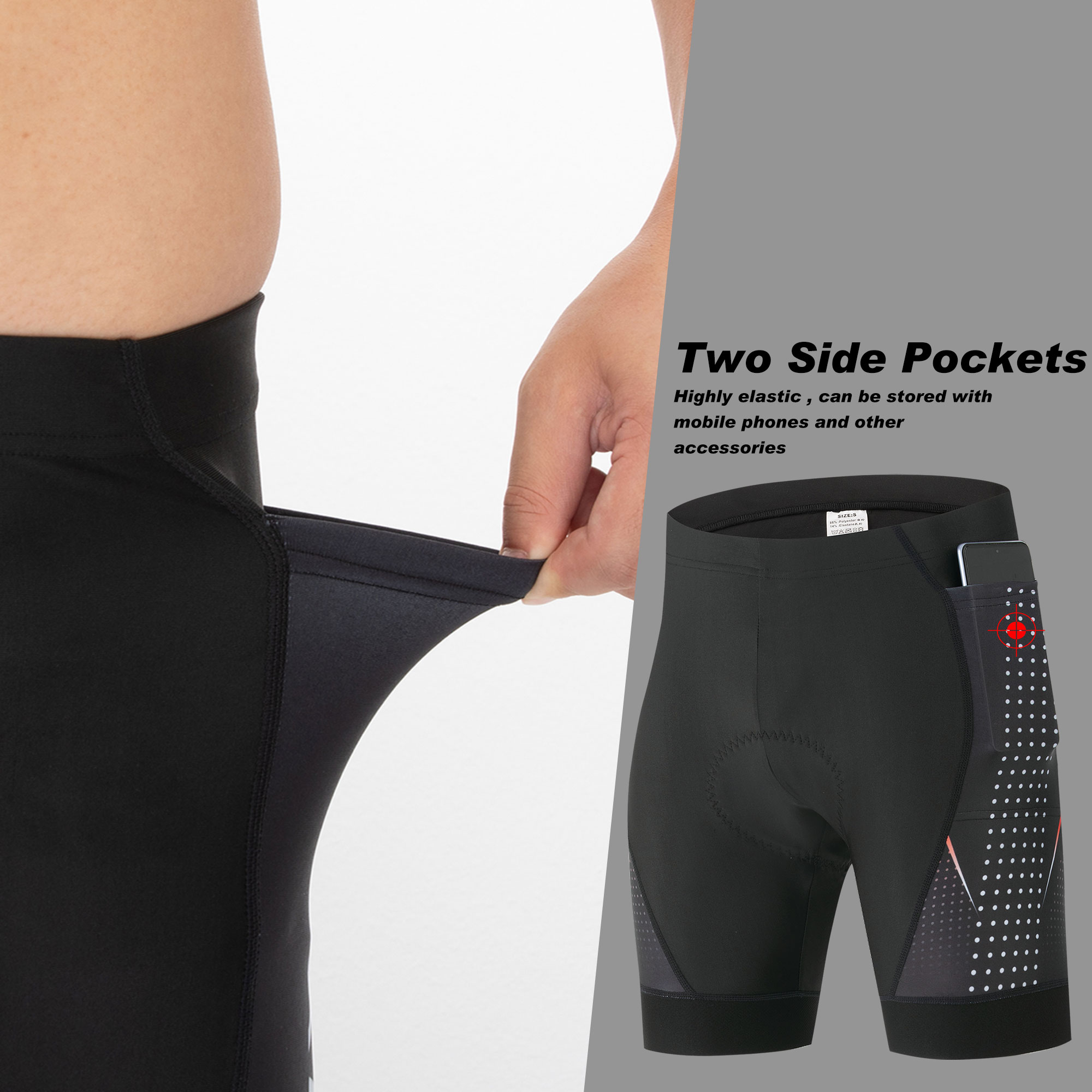 Premium fietsbroek met 5D gel  - Padded Cycling Shorts 5D Gel recensie en prijs