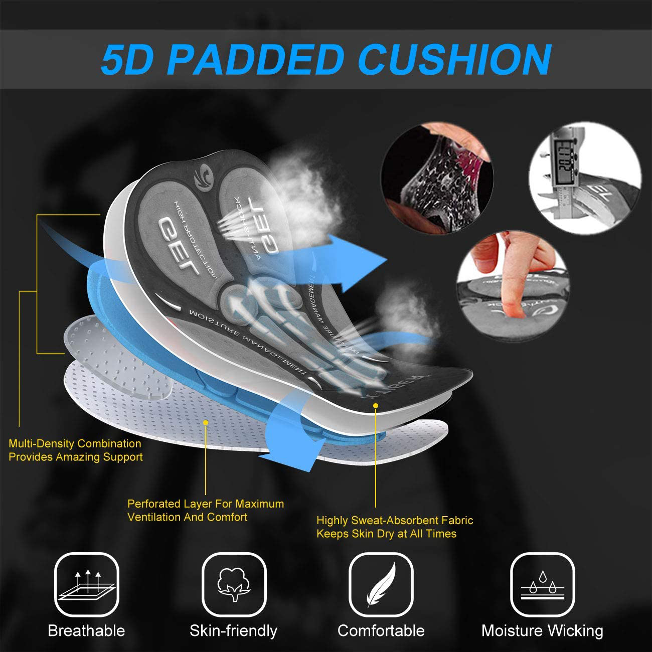 X-TIGER heren fietsondergoed s - Padded Cycling Shorts 5D Gel recensie en prijs