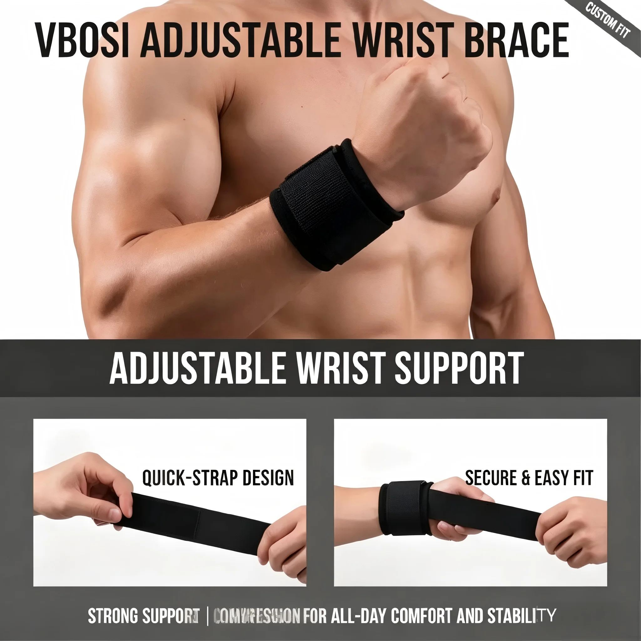 Professionele ademende polsban - Wrist Wraps Weightlifting Support recensie en prijs