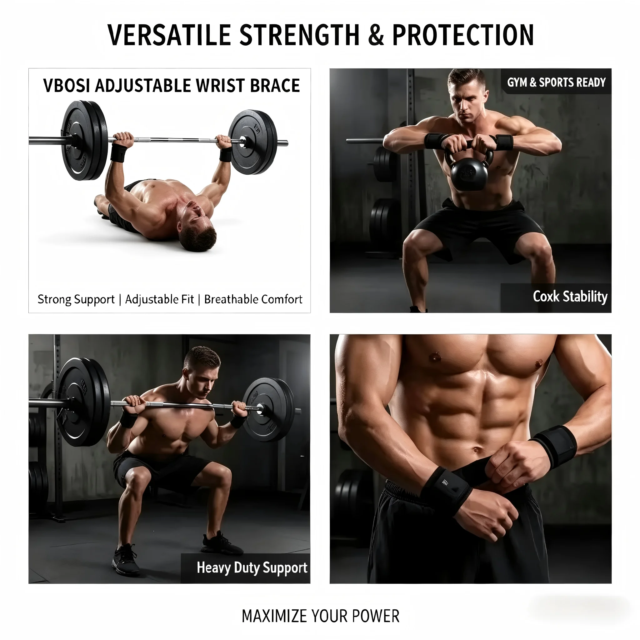 Professionele ademende polsban - Wrist Wraps Weightlifting Support recensie en prijs